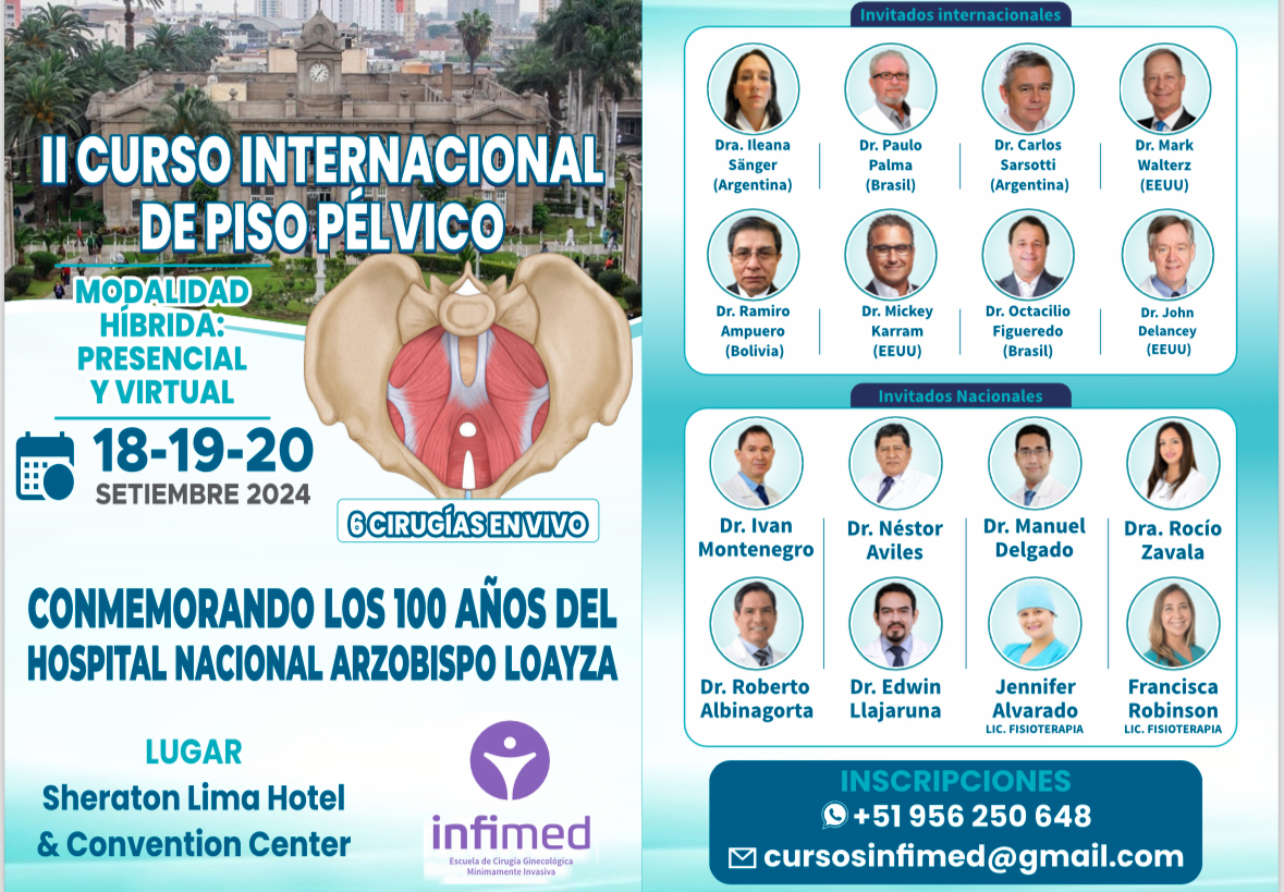 II CURSO INTERNACIONAL DE PISO PÉLVICO